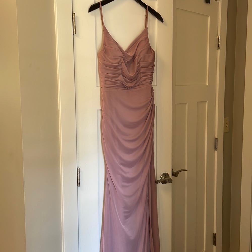 Azazie dress, Kalea, Vintage Mauve